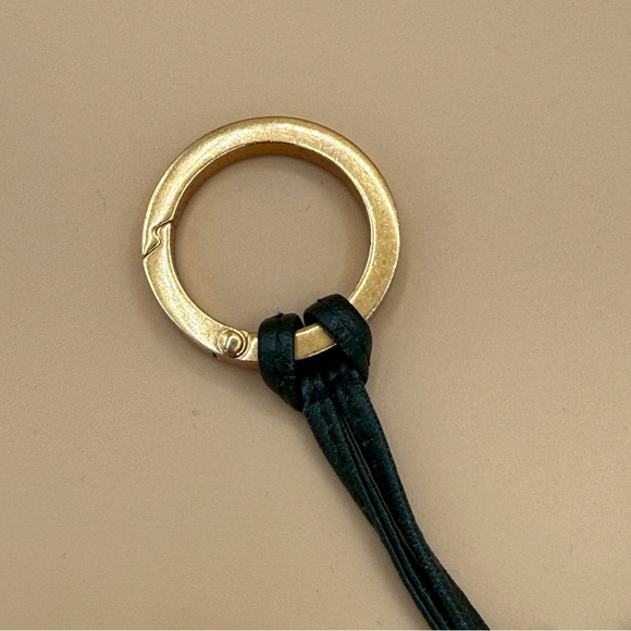 Bottega Veneta Intrecciato Leather Pineapple Bag Charm Key Chain in Dark Yellow - Picture 6 of 8